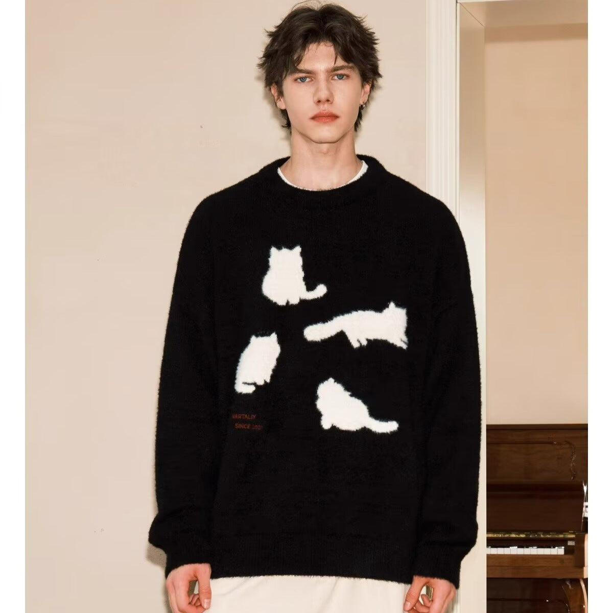 Cat silhouette sweater
