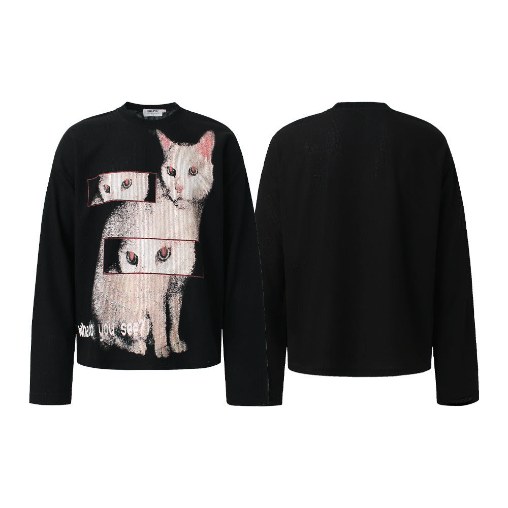 Cat hoodie man