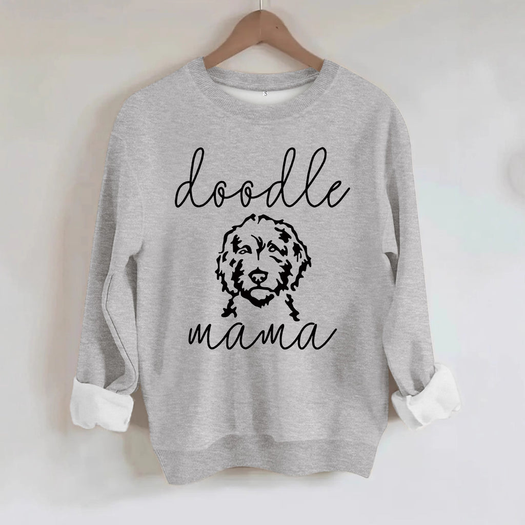 Sweatshirt with loose dog print