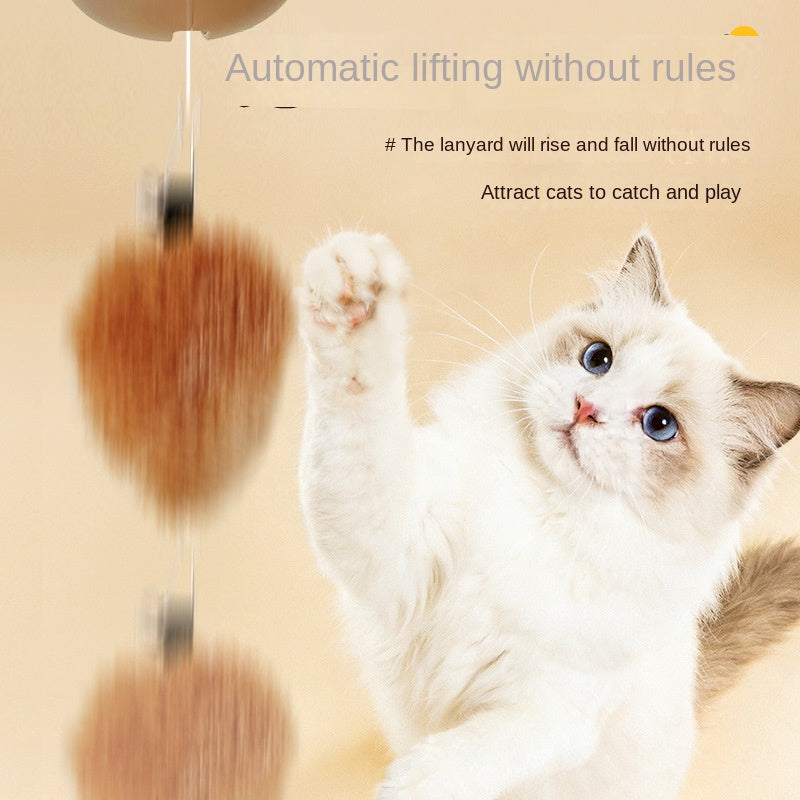 Pet Smart Toy Capybara Elevating Cat Ball, Automatic Sensing Interactive Cat Toy for Self-Entertainment and Mental Stimulation