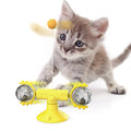 The New Cat Toy Relief Suction Cup Windmill Cat Teaser With Replacement Cat Teaser Set