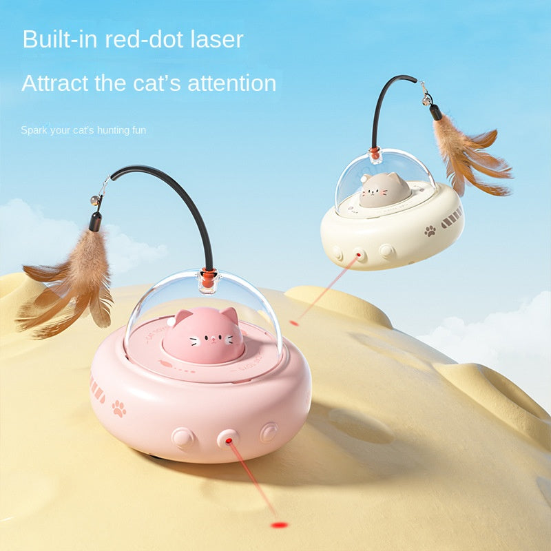 Smart Cat Toy Feather Teaser Stick Pet Toy