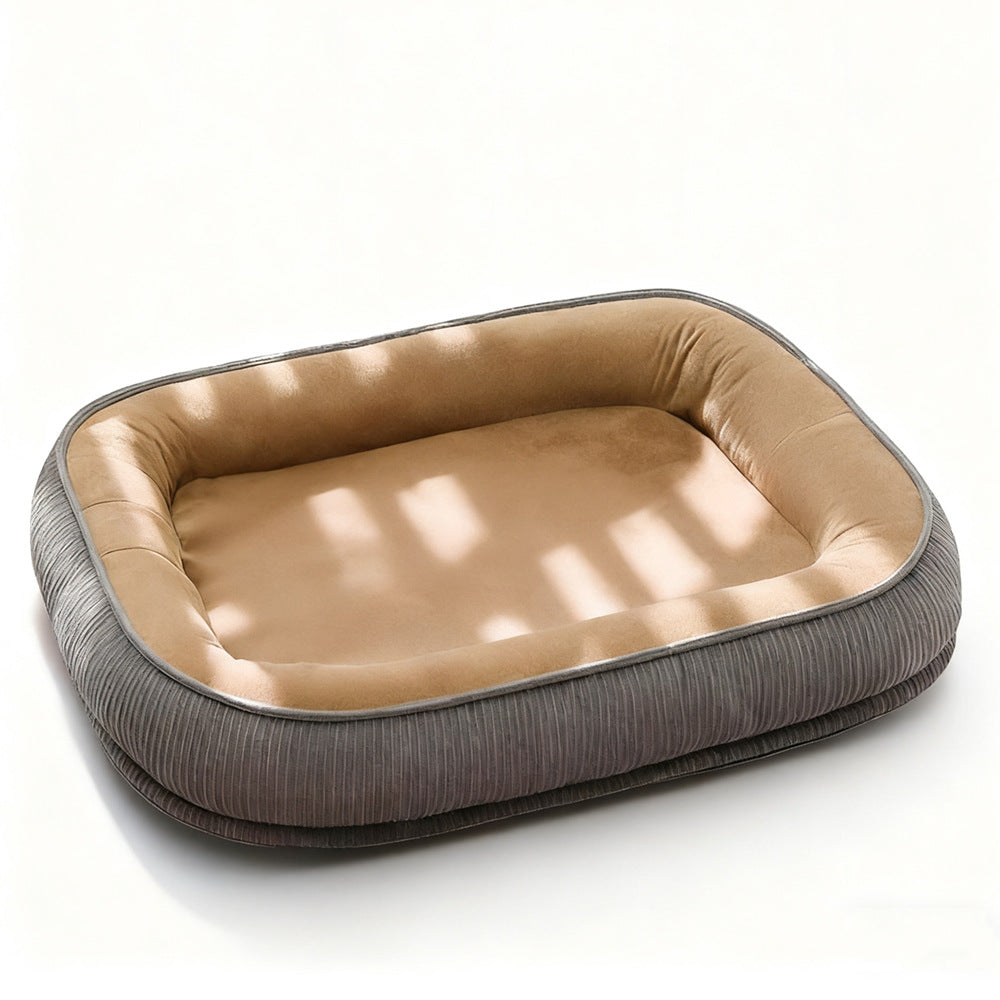 Dog House Winter Warm Removable Washable All-Season Dog Cage Dog Bed Cat Bed Pet Dog House Semi-Enclosed Cat Pad