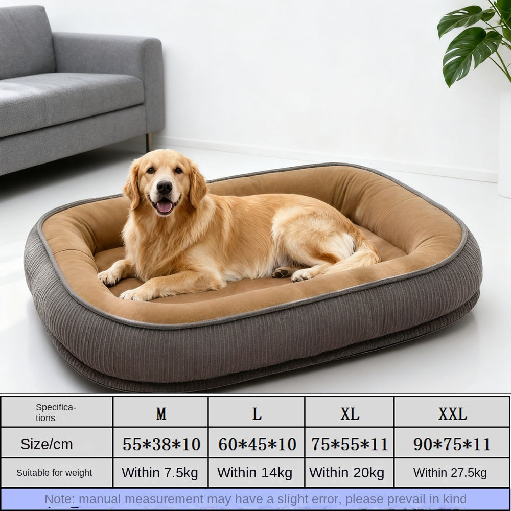 Dog House Winter Warm Removable Washable All-Season Dog Cage Dog Bed Cat Bed Pet Dog House Semi-Enclosed Cat Pad
