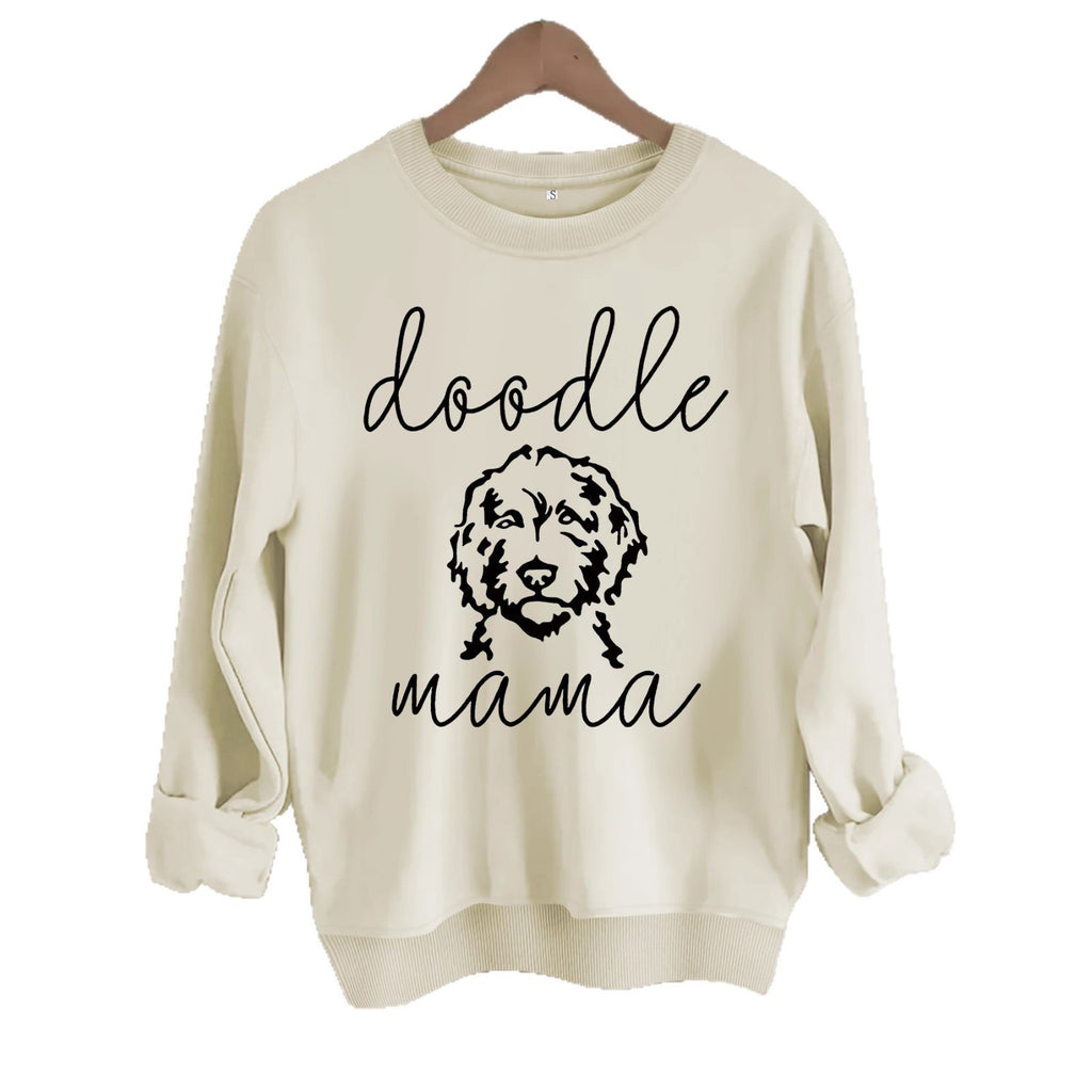 Sweatshirt with loose dog print