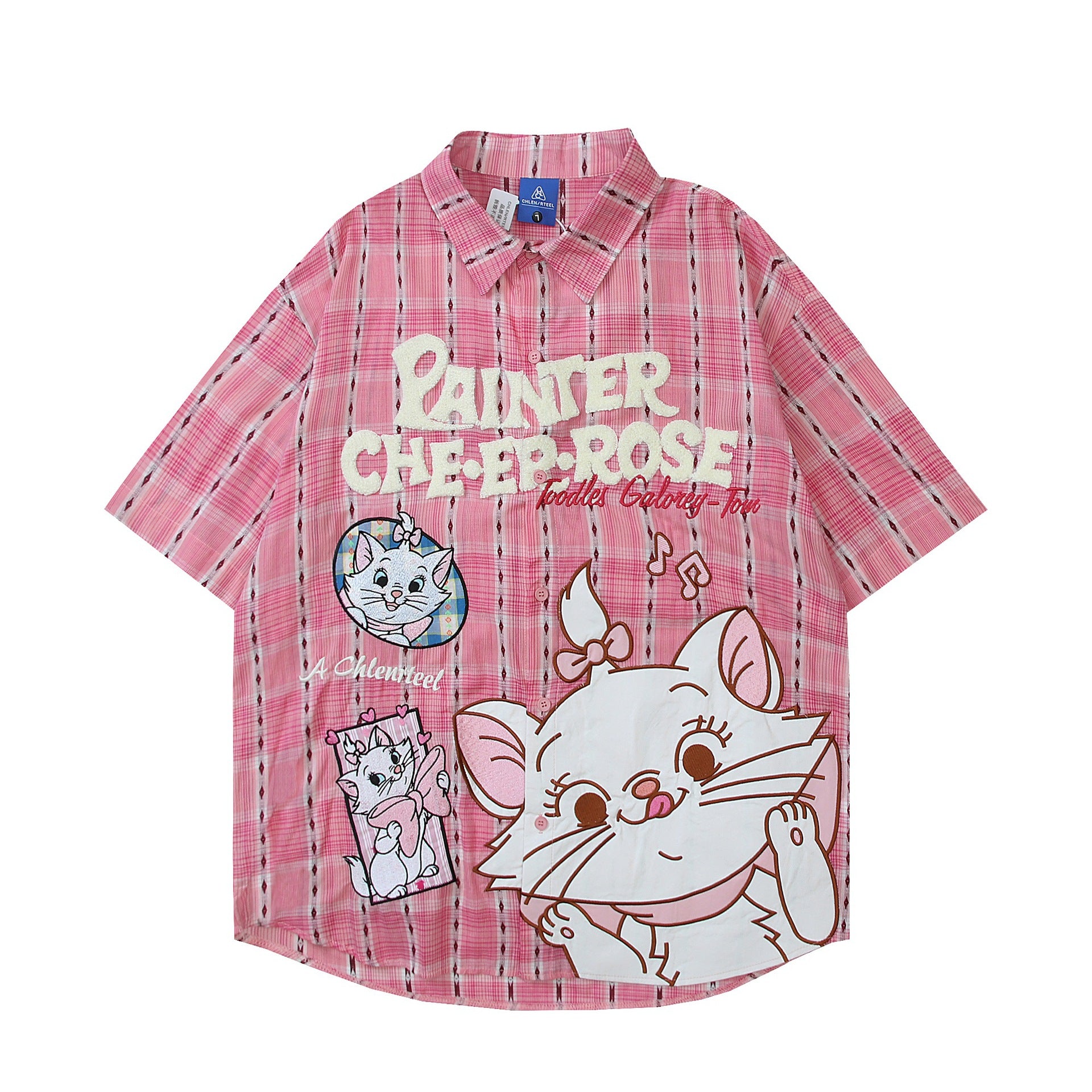 Mary Cat Printed Short Sleeve