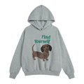 Sausage dog print hooded sweatshirt