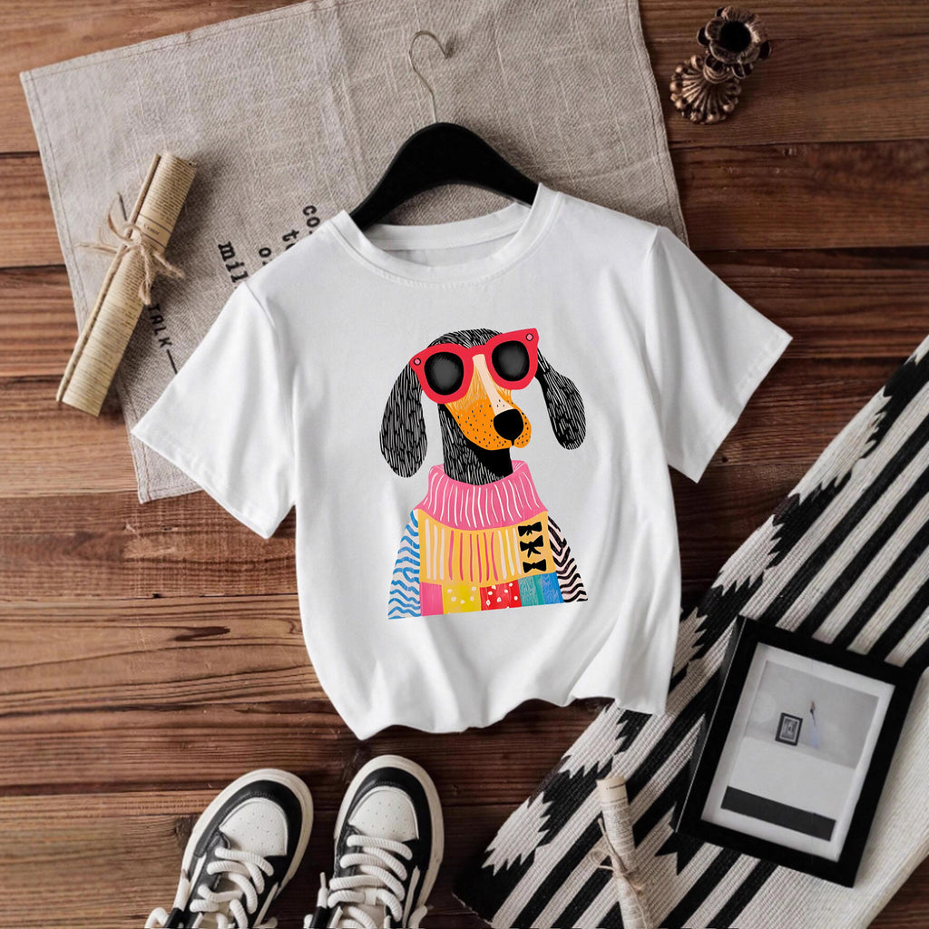 Dog short sleeved female