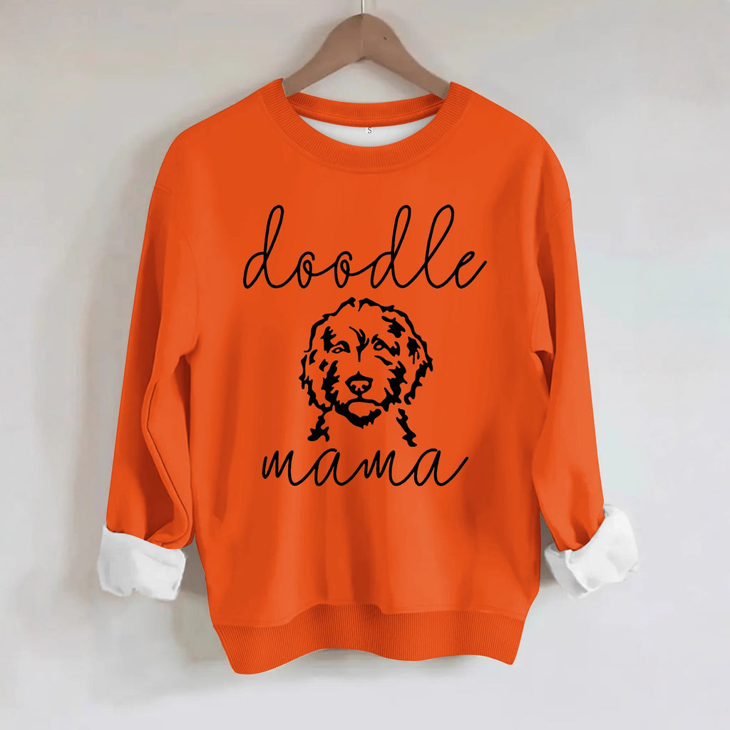 Sweatshirt with loose dog print