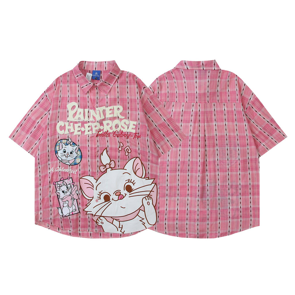 Mary Cat Printed Short Sleeve