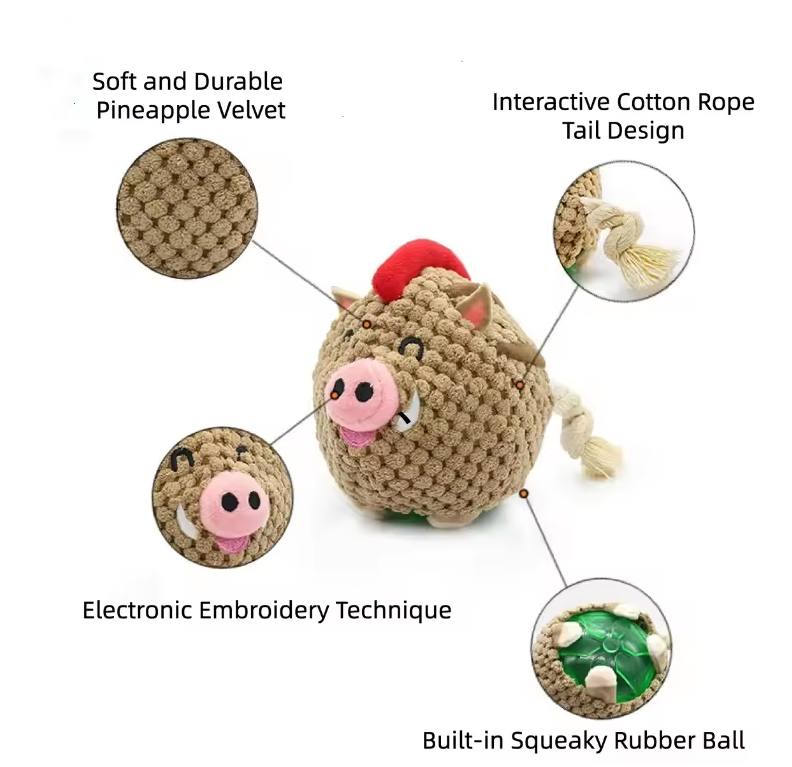 Interactive pet toys dog balls teeth grinding training bite resistance and sound making dog toys