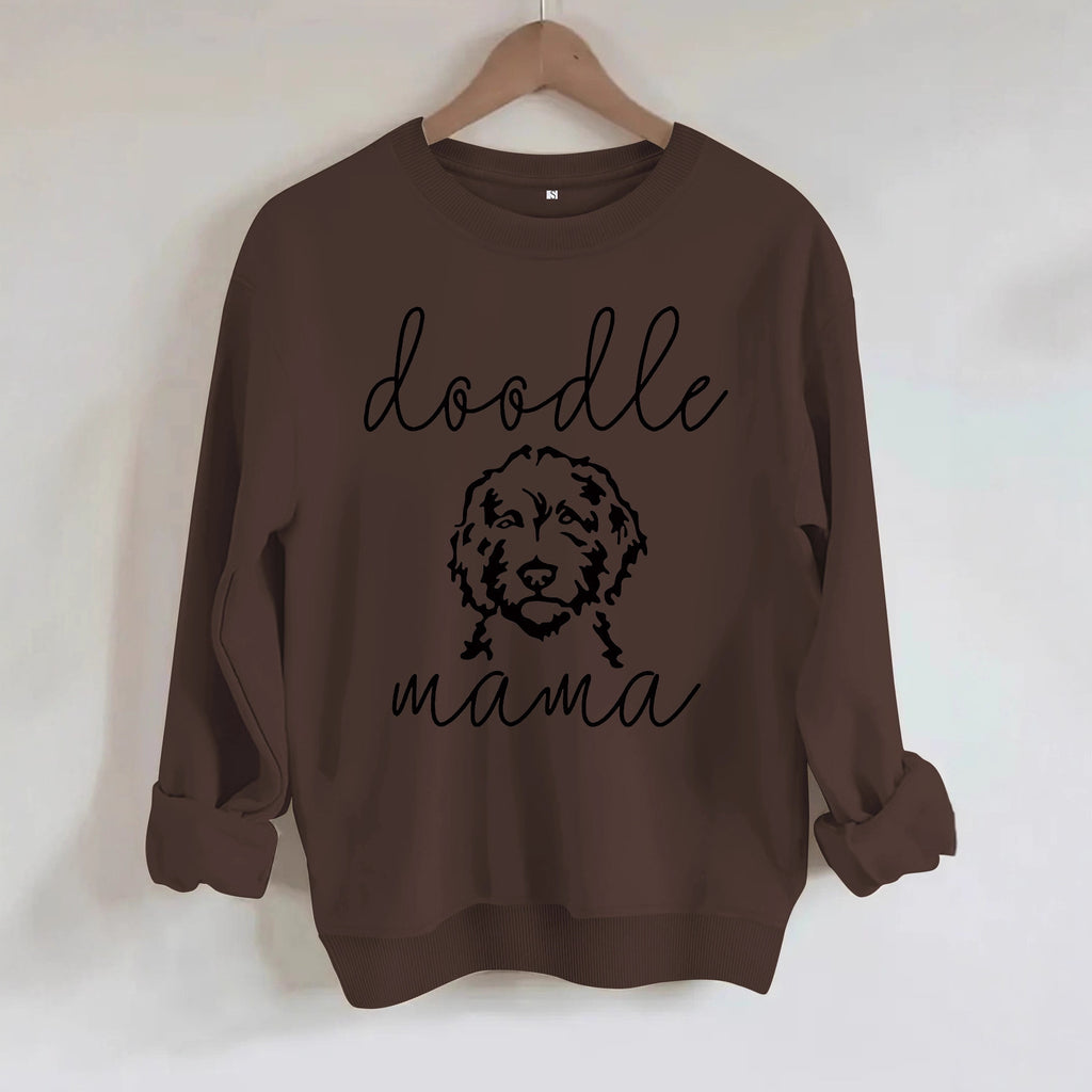 Sweatshirt with loose dog print
