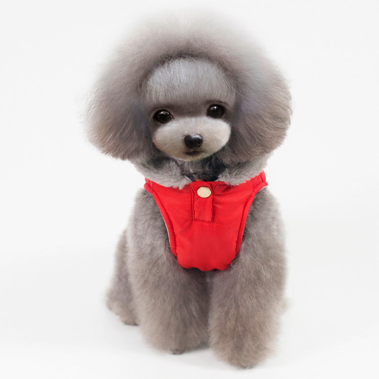 Warm Autumn And Winter Dog Clothes Teddy Cotton Clothes Two-Legged Clothes Hooded Clothes Pet Clothes