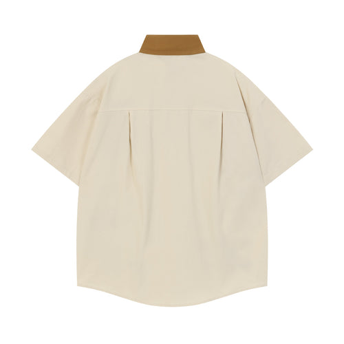 Coffee Dog Embroidered Short Sleeve