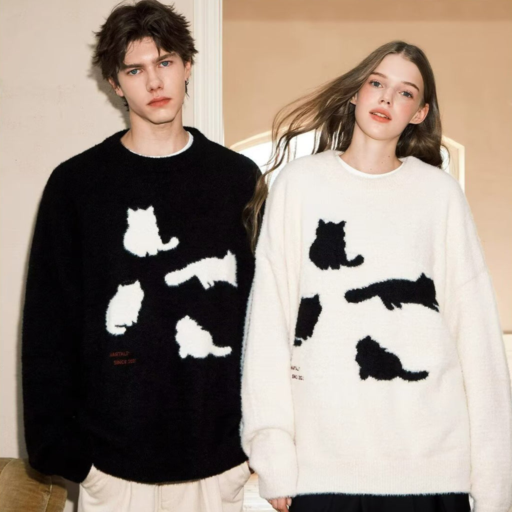 Cat silhouette sweater