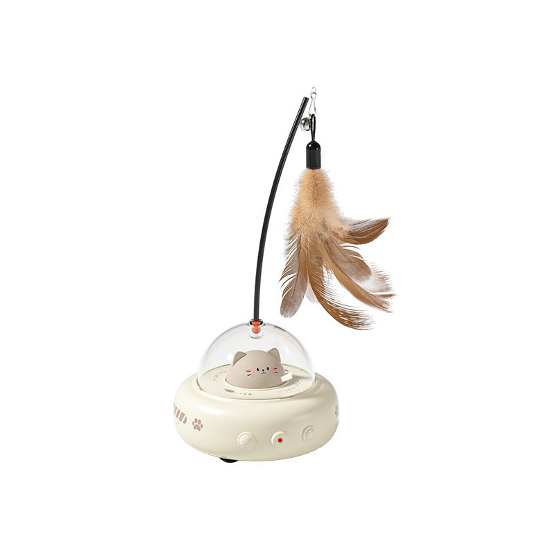 Smart Cat Toy Feather Teaser Stick Pet Toy