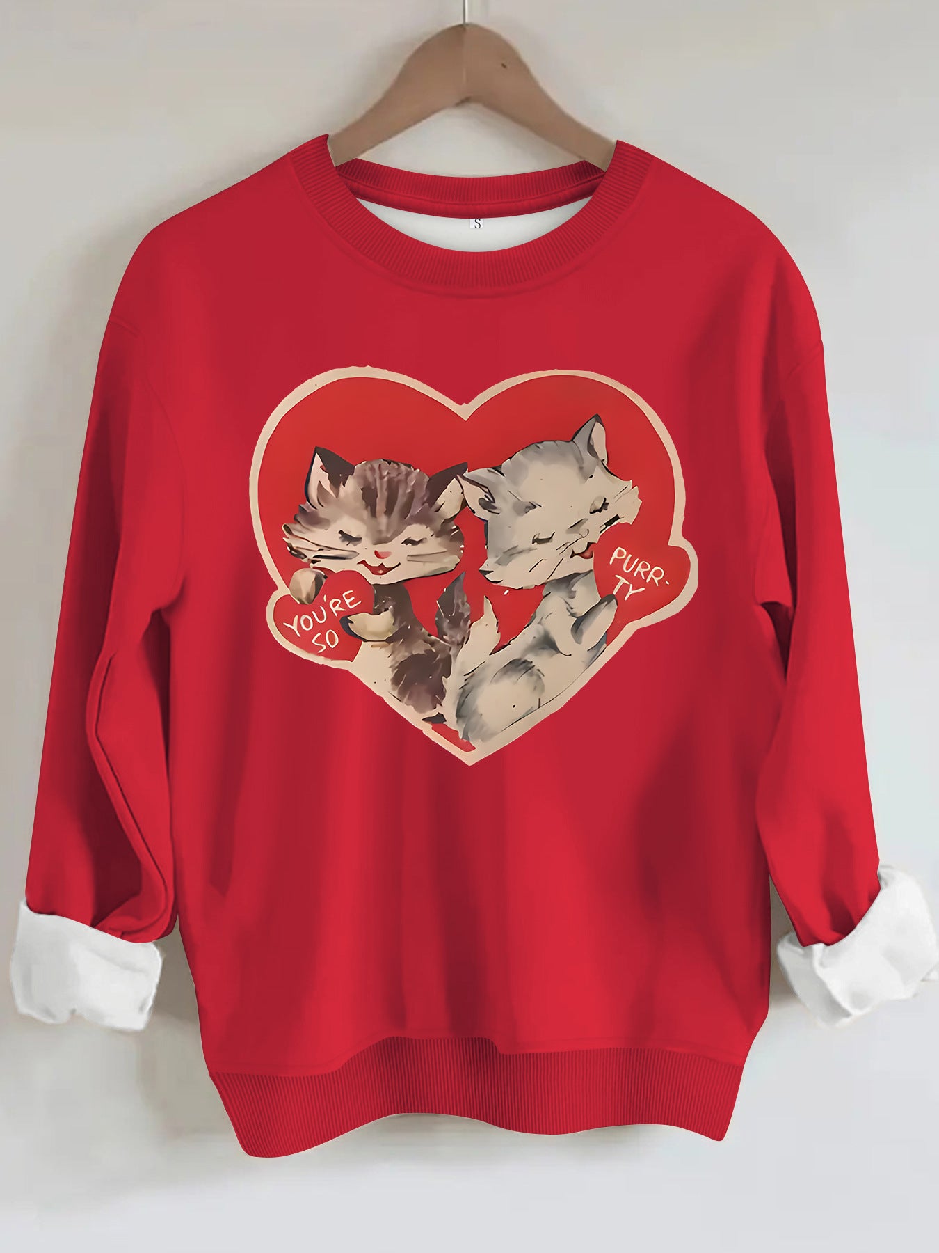 Hoodie cat print