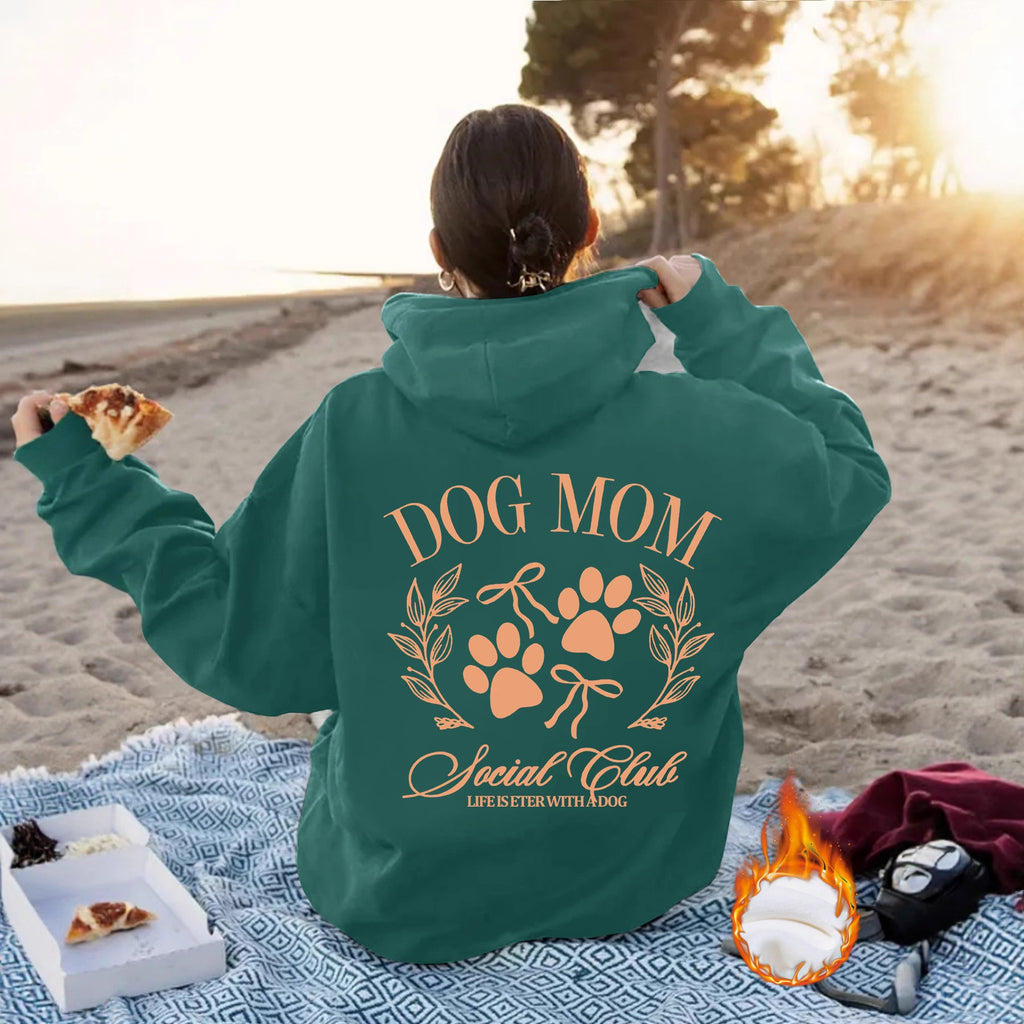 Dog Mom - Dog Lover Pattern Printed Hoodie