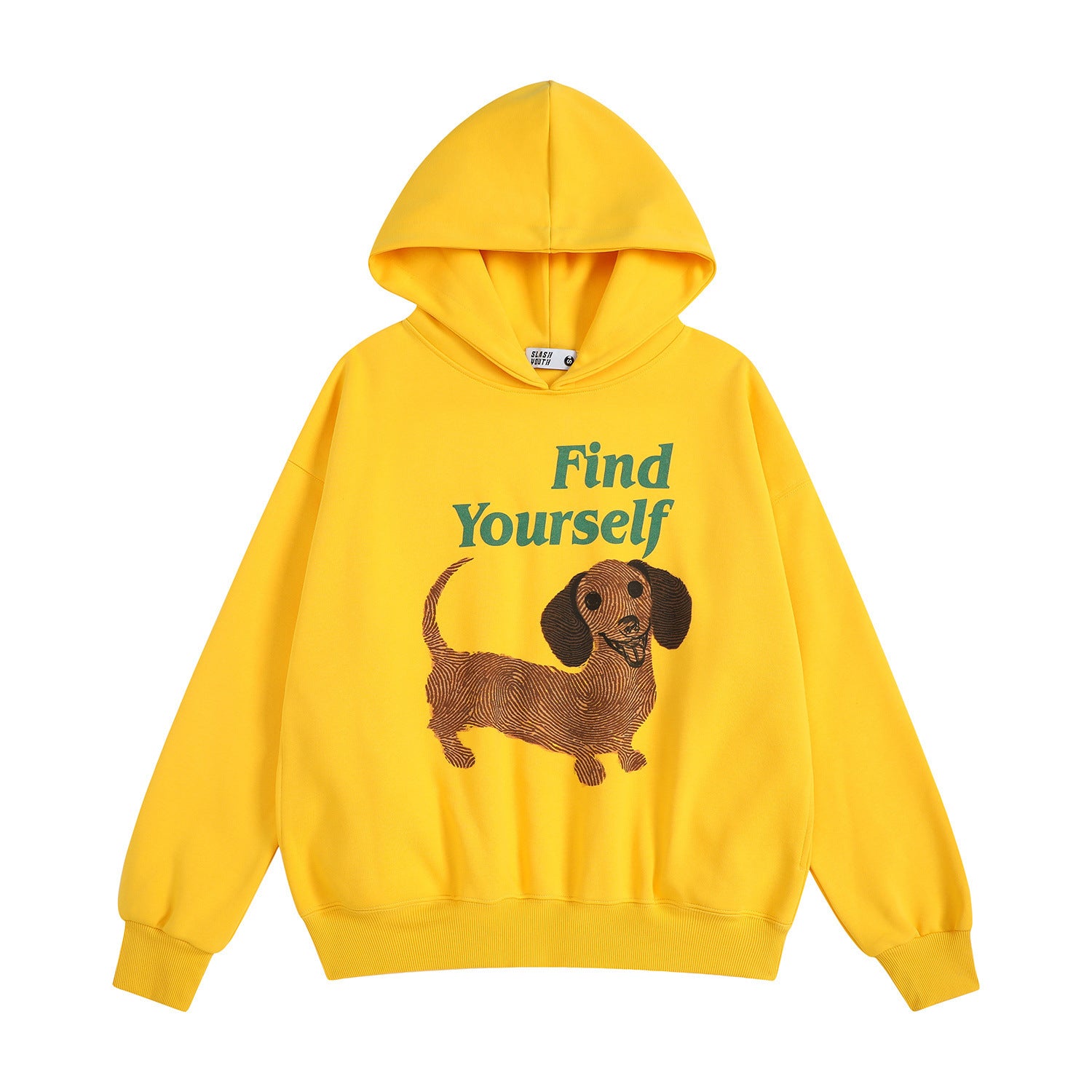 Sausage dog print hooded sweatshirt