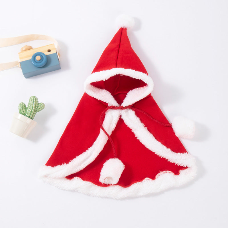 Pet Cat Dog Hat Headwear Christmas Scarf Cloak Transformation Cloak Christmas Pet Clothes