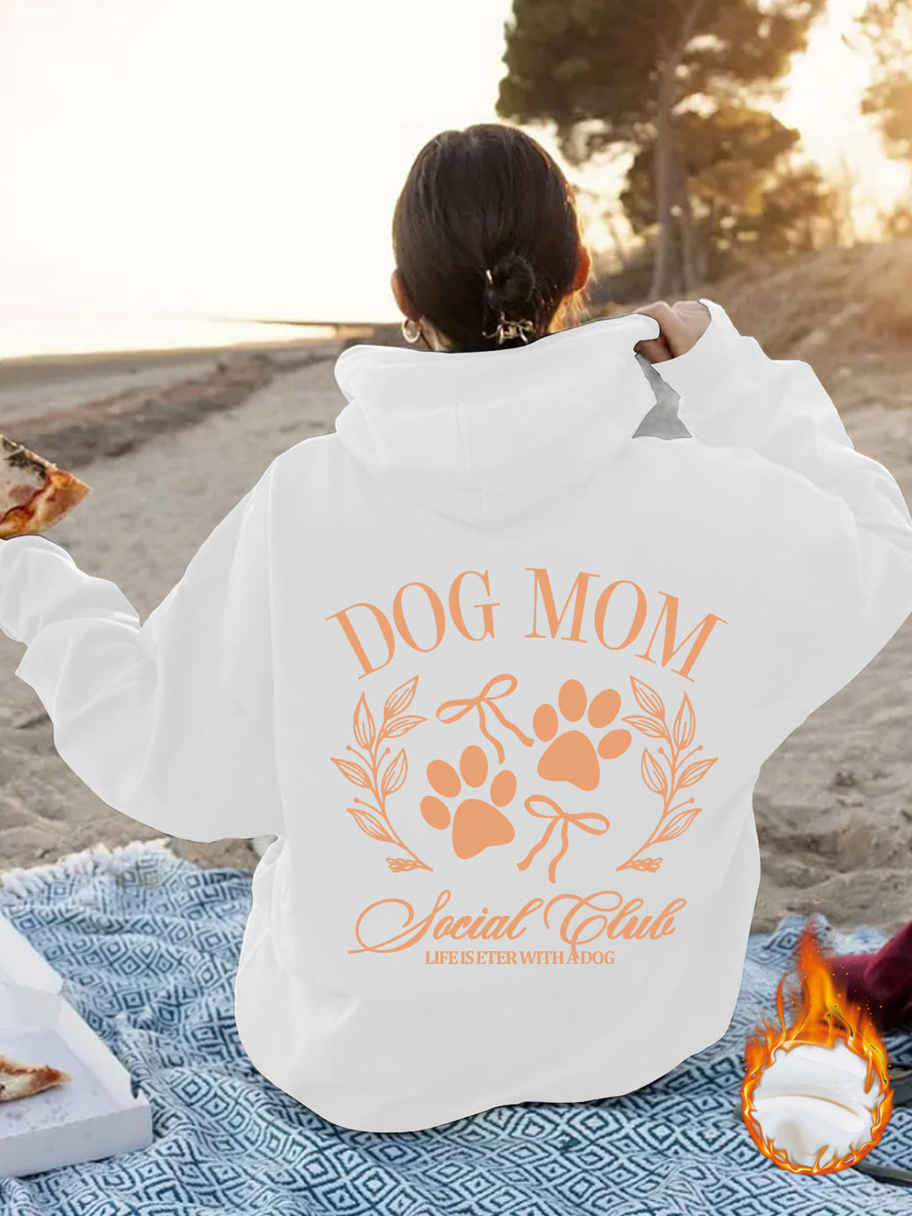 Dog Mom - Dog Lover Pattern Printed Hoodie