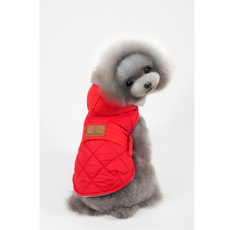 Warm Autumn And Winter Dog Clothes Teddy Cotton Clothes Two-Legged Clothes Hooded Clothes Pet Clothes